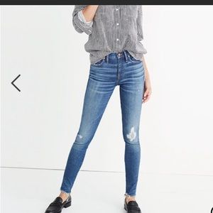 Madewell 9in rise skinny jeans
